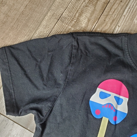 Disney Star Wars Ice Cream Americana Black Short Sleeve Graphic T-Shirt NWOT - Picture 13 of 16